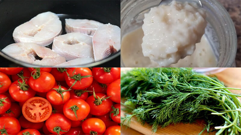 Nguyên liệu làm canh cá nấu mẻ